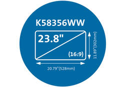 Privacyfilter Kensington MagPro 23.8 inch 16:9