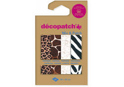 Hobbypapier Décopatch 30x40cm set à 4 vel thema dierenhuid