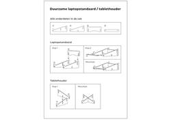 Laptopstandaard Quantore gerecycled vilt zand