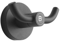 Kledinghaak Blacksatino 2 haaks zwart 332120