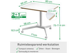 Ergo Mobiele thuiswerkplek set Leitz pakket 1