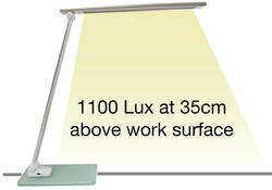 Bureaulamp Unilux Popy led wit