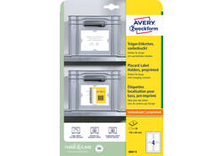 Positioneeretiket Avery Zweckform 8001 120x80mm bedrukt 20 etiketten