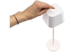 Tafellamp Securit Georgina LED oplaadbaar dimbaar wit