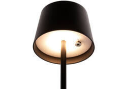 Tafellamp Securit MonteCarlo LED oplaadbaar dimbaar zwart