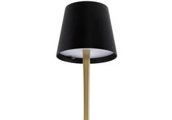 Tafellamp Securit Roma LED oplaadbaar dimbaar zwart-goud