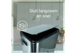 Pedaalemmer Desq 40 liter rvs zilver