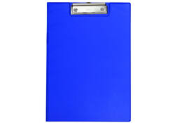 Klembordmap MAUL A4 staand PVC met penlus blauw