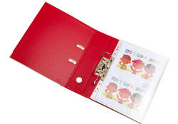 Enveloptas Djois Color Collection A4 horizontaal geperforeerd transp