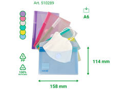 Enveloptas Djois Color Collection A6 horizontaal assorti