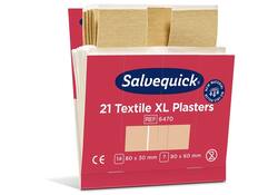 Pleisters Salvequick textiel extra groot 6x 21 stuks