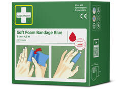 Bandage Cederroth Soft Foam 6cmx4,5m blauw