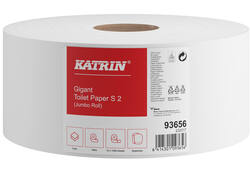 Toiletpapier Katrin Gigant S jumbo klein 2-laags 150m wit 93656