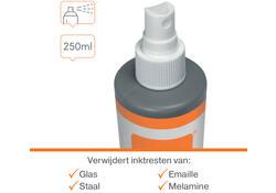 Whiteboardreinigingsspray Nobo waterbasis 250ml