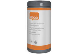 Whiteboardreinigingsdoekjes Nobo plasticvrij 100 stuks