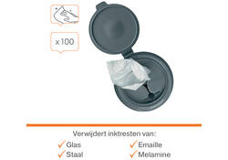 Whiteboardreinigingsdoekjes Nobo plasticvrij 100 stuks