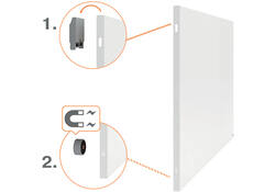 Whiteboard Nobo Infinity randloos 90x120cm