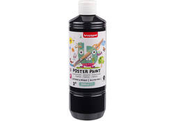 Plakkaatverf Bruynzeel fles à 500ml zwart