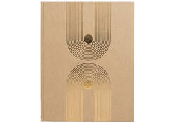 Gastenboek Exacompta Graphik 270x220mm blanco kraft