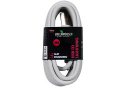 Kabel Green Mouse USB-A to Lightning data Woven 2m