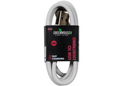 Kabel Green Mouse USB-A to Lightning data Woven 1m