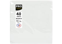 Servet Pronappe 1/4 vouw 2-laags 380x380mm 40 vel wit