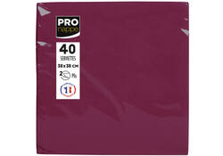 Servet Pronappe 1/4 vouw 2-laags 380x380mm 40 vel bordeauxrood