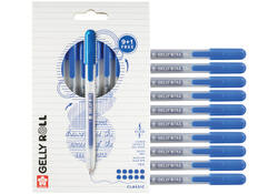 Gelschrijver Sakura Gelly Roll Classic 08 klikfunctie set à 10 stuks blauw