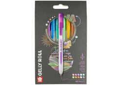 Gelschrijver Sakura Gelly Roll Metallic 08 klikfunctie set à 10 kleuren
