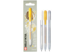Gelschrijver Sakura Gelly Roll Special 08 klikfunctie set à 3 kleuren goud