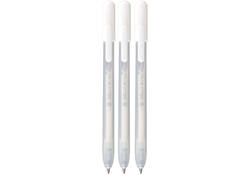 Gelschrijver Sakura Gelly Roll Classic 08 klikfunctie set à 3 stuks wit