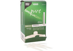 Tandenstoker Papstar Pure per stuk verpakt dispenser à 1000 stuks hout