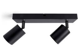 Plafondspot Integral Siena 2 spot IP20 GU10 zwart
