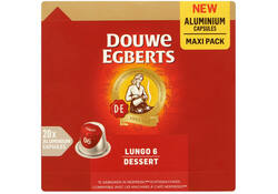 Koffiecups Douwe Egberts Lungo dessert 20 stuks