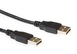 Kabel ACT USB 2.0 M-M zwart 2 meter