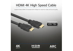 Kabel ACT HS v2.0 HDMI-A male - HDMI-A male (AWG30) 1 meter