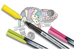 Fineliner Pentel Pointliner S40-B fijn rood