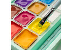 Gouache HIMI 18 kleuren 30gr opbergbox groen