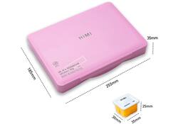 Gouache HIMI 24 kleuren 30gr opbergbox roze