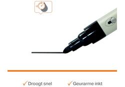 Whiteboardmarker Nobo ronde punt 3mm zwart