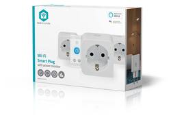 Slimme stekker Nedis Smartlife Wifi 3 stuks wit
