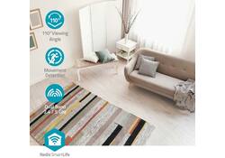 Beveiligingscamera Nedis Smartlife Wifi indoor 3MP Full HD 1296p wit