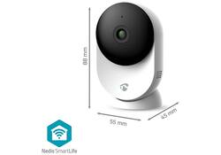 Beveiligingscamera Nedis Smartlife Wifi indoor 3MP Full HD 1296p wit