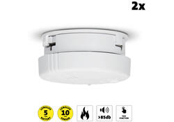 Rookmelder Alecto mini 2 stuks met 5 jaar batterij SA102 wit