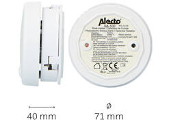 Rookmelder Alecto mini 2 stuks met 5 jaar batterij SA102 wit