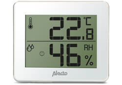 Thermometer hygrometer Alecto WS-55 wit - zilver