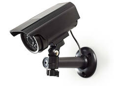 Dummy beveiligingscamera Nedis bullet solar buiten grijs