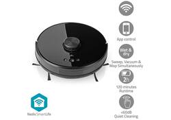 Robotstofzuiger Nedis Smartlife wifi laser 3-in-1 zwart