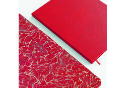 Notitieboek de KEMPEN Poppy 171x220mm blanco 192 pagina's 90gr rood