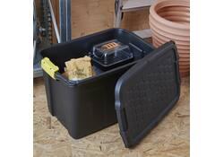 Opbergbox Bankers Box 60L met handgrepen robuust zwart